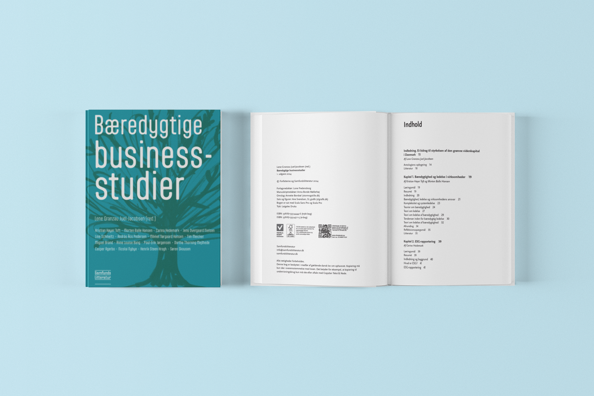 Læs om bæredygtighed og ledelse, ESG-rapportering, HRM, kommunikation, digitalisering, forsyningskæden, indkøb og cirkulær økonomi